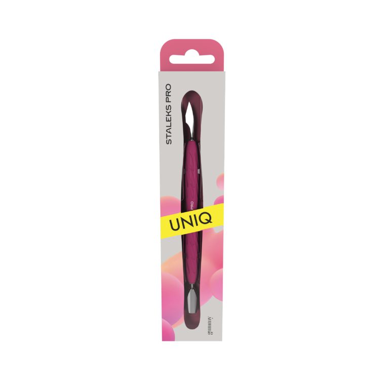 Empujador de manicura Staleks con mango de silicona UNIQ 10 TIPO 3
