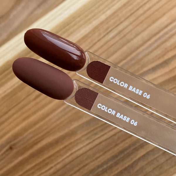 NAILSOFTHEDAY Color base 06 – base de color para uñas (marrón saturado), 10 ml
