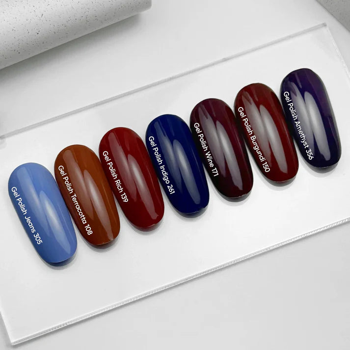 NAILSOFTHEDAY Gel Polish Jeans — esmalte semipermanente azul vaquero con cobertura completa en una sola capa. 10 ml