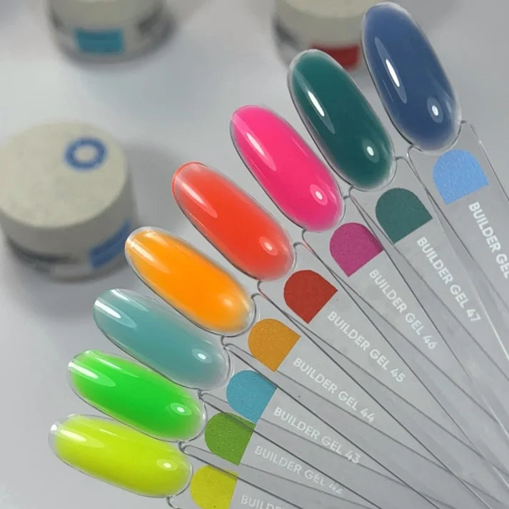 NAILSOFTHEDAY Builder Gel 46 — gel rosa intenso para extensiones de uñas, 15 ml