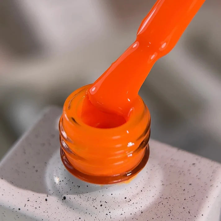 NAILSOFTHEDAY Gel Polish Mango-223 — esmalte semipermanente naranja neón con cobertura total en una sola capa, 10 ml