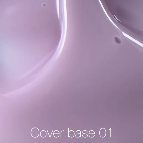 Nailsoftheday Cover base NEW Formula 01 - base de camuflaje rosa claro para uñas, 10 ml