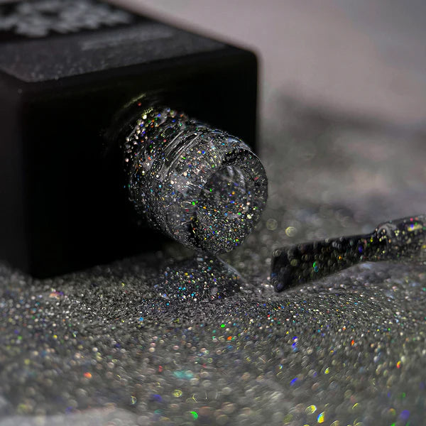 NAILSOFTHENIGHT Reflective top Holographic - top holográfico reflectante sin una capa pegajosa para uñas, 10 ml
