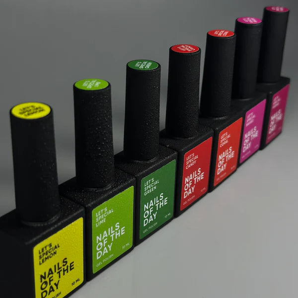 NAILSOFTHEDAY Let's Special Lemon: un esmalte semipermanente especial de limón neón que se superpone en una capa, 10 ml
