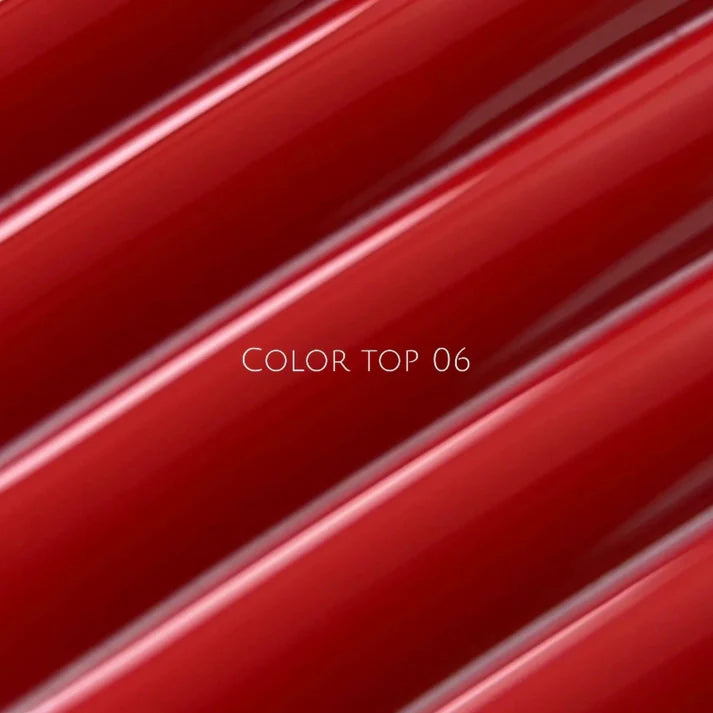NAILSOFTHEDAY Color Top 06 — clásico rojo intenso sin capa pegajosa, 10 ml