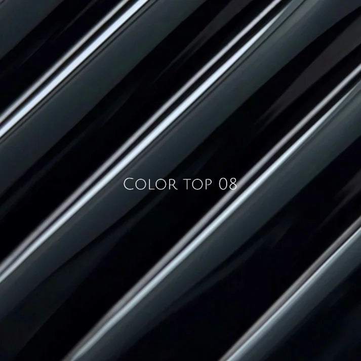 NAILSOFTHEDAY Color Top 08 — top coat negro intenso sin capa pegajosa para uñas, 10 ml