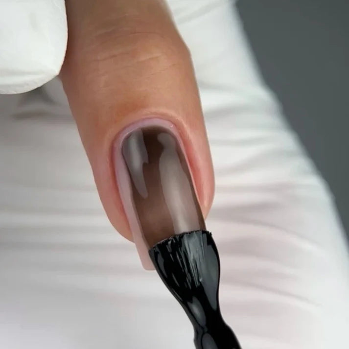 NAILSOFTHEDAY Color Top Vitrage 09 — top coat vitral negro semitransparente sin capa pegajosa para uñas, 10 ml