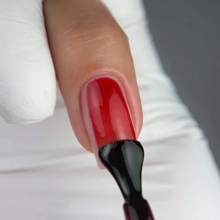 NAILSOFTHEDAY Color Top Vitrage 07 — top coat vitral burdeos profundo y semitransparente sin capa pegajosa para uñas, 10 ml