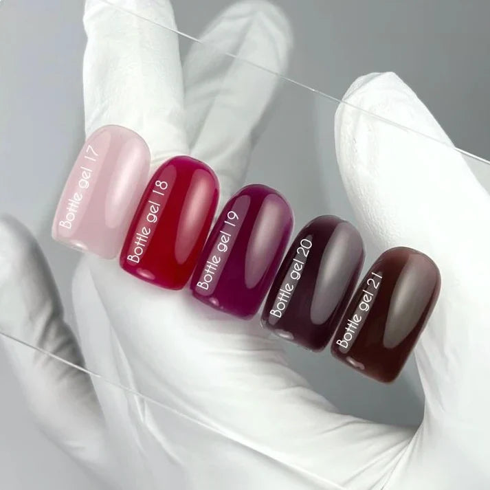 NAILSOFTHEDAY Bottle Gel 18 – gel ultrafuerte rojo clásico, 10 ml