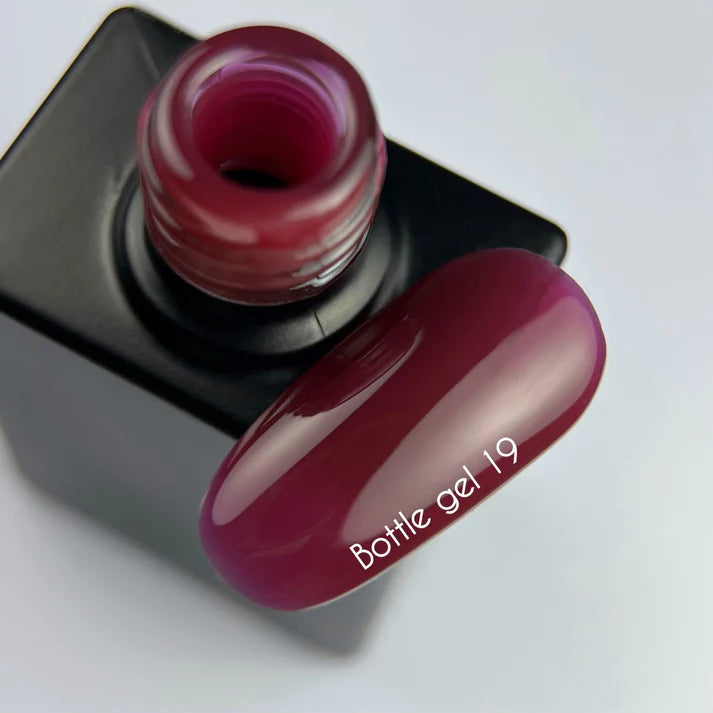NAILSOFTHEDAY Bottle Gel 19 – gel ultrafuerte burdeos, 10 ml