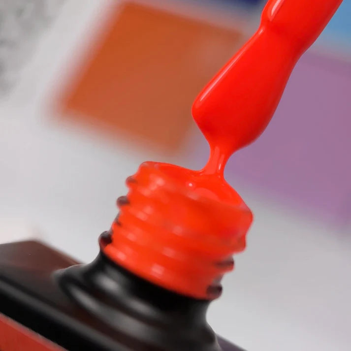 NAILSOFTHEDAY Let’s special Pantone2025/2 — esmalte semipermanente naranja neón vibrante, que cubre en una capa, 10 ml