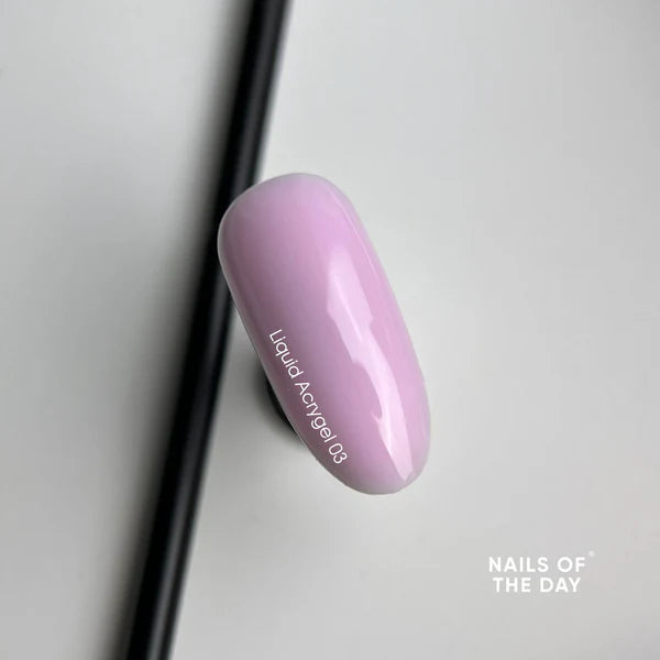 NAILSOFTHEDAY Liquid Acrygel 03 — Acrygel líquido rosa claro de nueva fórmula para uñas, 15 ml
