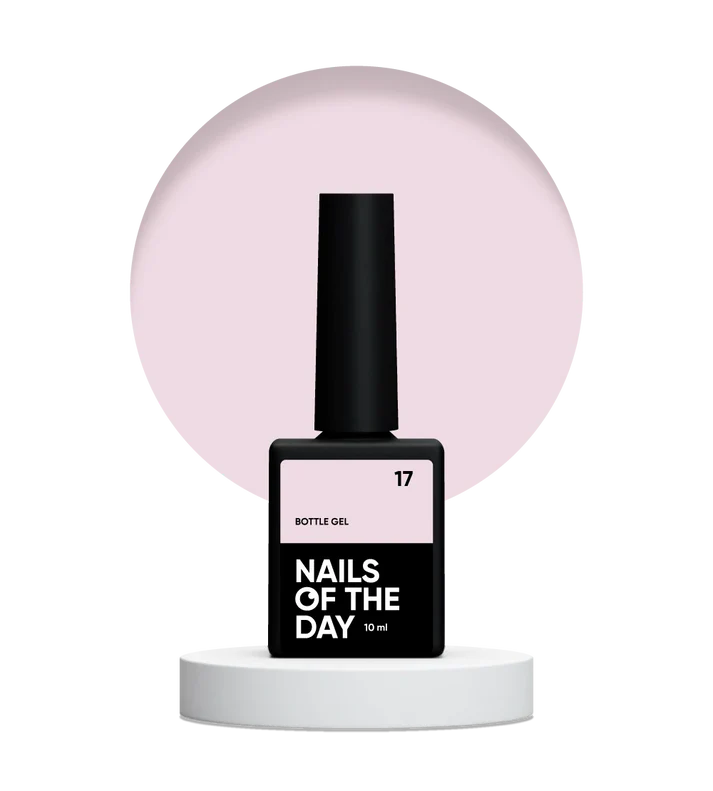 NAILSOFTHEDAY Bottle Gel 17 – gel ultrafuerte rosa suave, 10 ml