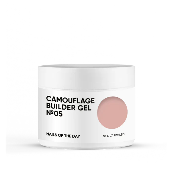 NAILSOFTHEDAY Camouflage builder gel 05 — gel constructor camuflaje marrón claro para uñas, 30 g