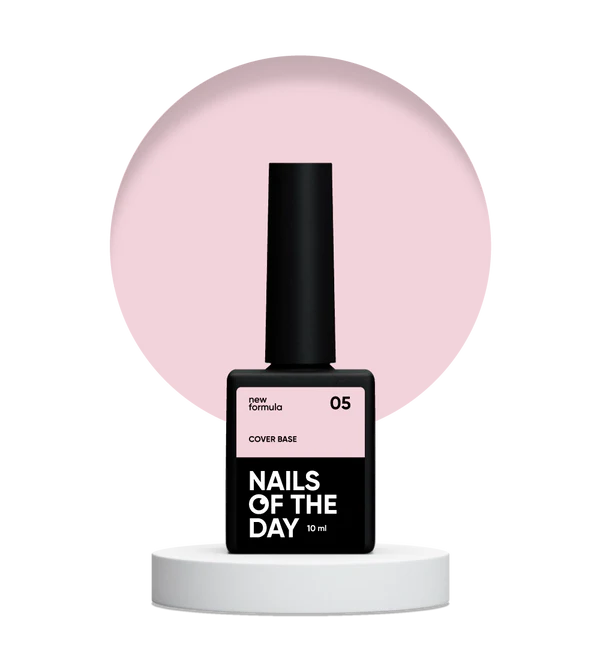 Nailsoftheday Cover base NEW Formula 05: base de camuflaje de caramelo frío para uñas, 10 ml