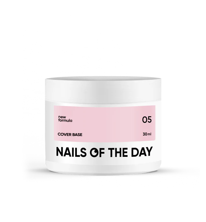 Nailsoftheday Cover base NEW Formula 05: base de camuflaje de caramelo frío para uñas, 30 ml