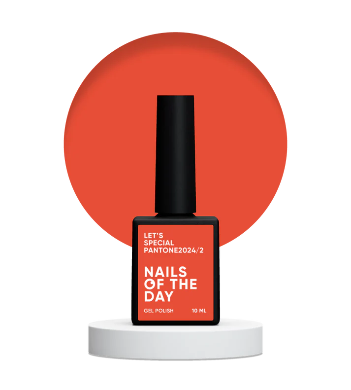 NAILSOFTHEDAY Let's Special Pantone2024/2 - esmalte semipermanente monocapa salmón/zanahoria, 10 ml