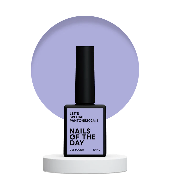 NAILSOFTHEDAY Let's Special Pantone2024/6 — esmalte semipermanente de uñas suave color lavanda que cubre en una capa, 10 ml