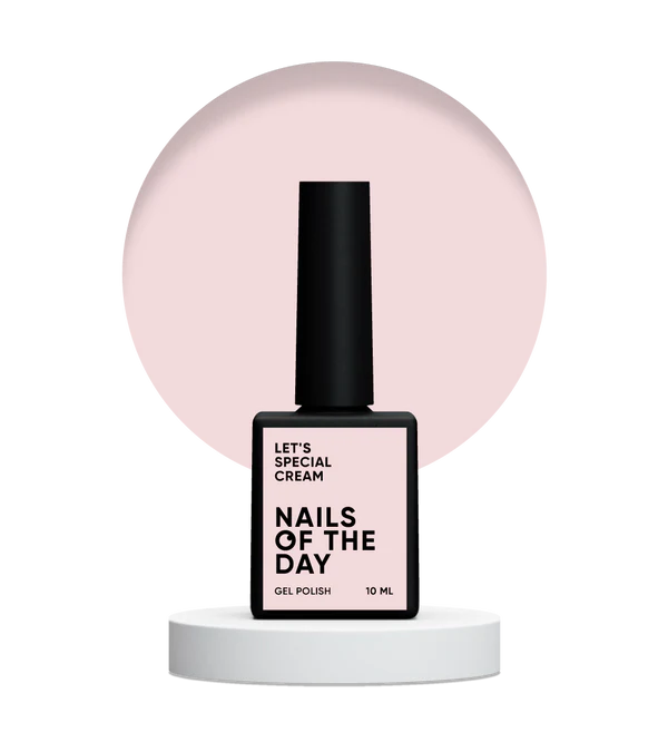 NAILSOFTHEDAY Let's Special Cream: esmalte semipermanente en color crema para cubrir uñas en una capa, 10 ml