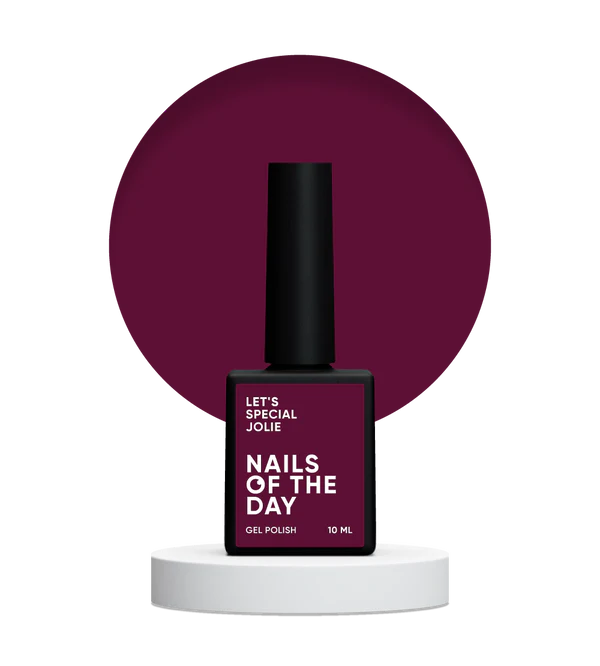 NAILSOFTHEDAY Let's Special Jolie — esmalte semipermanente de uñas marsala que cubre una capa, 10 ml