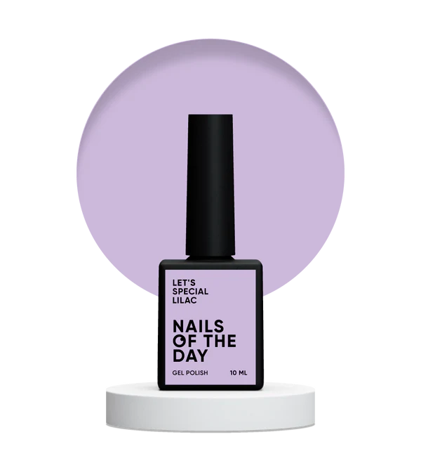 NAILSOFTHEDAY Let's Special Lilac — Esmalte semipermanente de uñas especial lila superpuesto en una capa, 10 ml