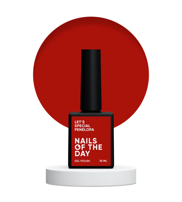 NAILSOFTHEDAY Let's Special Penelopa - Esmalte semipermanente color rojo profundo de Uñas 10ml