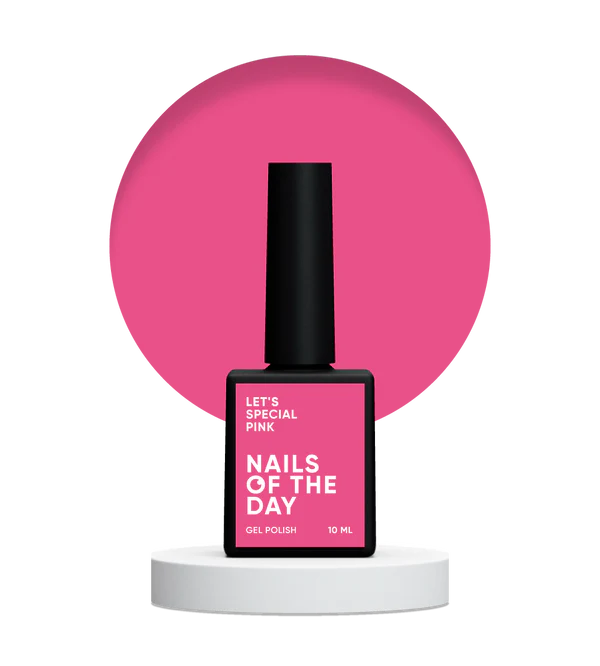NAILSOFTHEDAY Let's Special Pink: esmalte semipermanente de uñas rosa especial que se superpone en una capa, 10 ml
