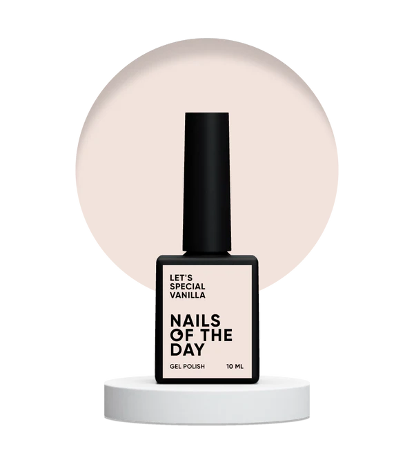 NAILSOFTHEDAY Let's Special Vanilla — esmalte semipermanente de uñas de color vainilla que cubre en una capa, 10 ml