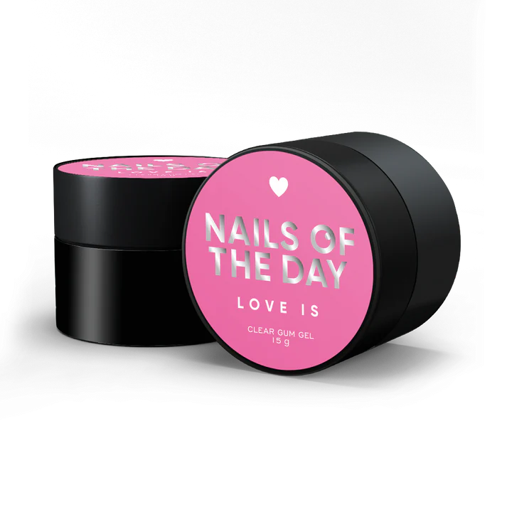 NAILSOFTHEDAY Love is Clear: gel-chicle transparente para crear diseños voluminosos en las uñas, 15 g