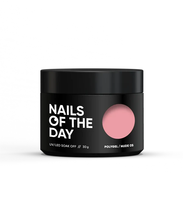 NAILSOFTHEDAY Polygel nude 05 — Polígel rosa nude, 30 g