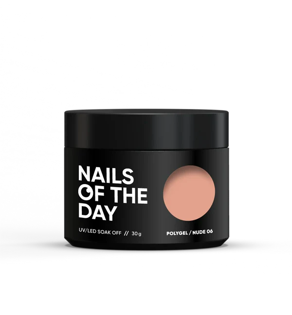 NAILSOFTHEDAY Polygel Nude 06 — Polígel en tono nude cálido, 30 g