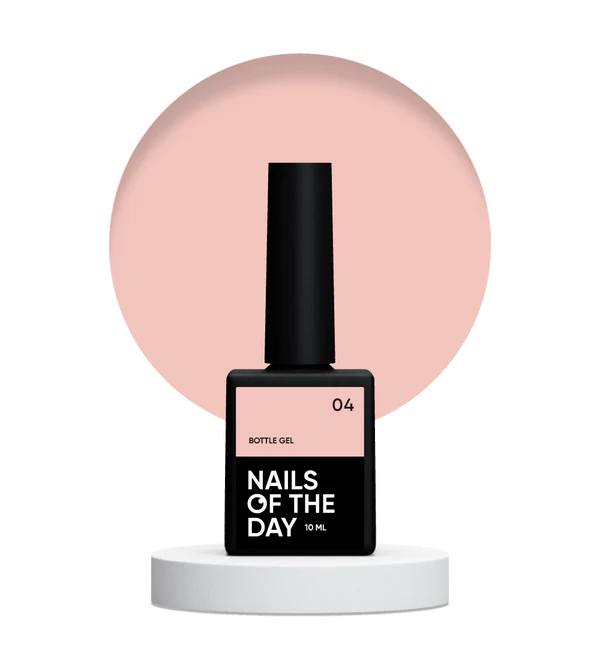 NAILSOFTHEDAY Bottle gel 04 – gel ultrafuerte (beige leche), 10 ml