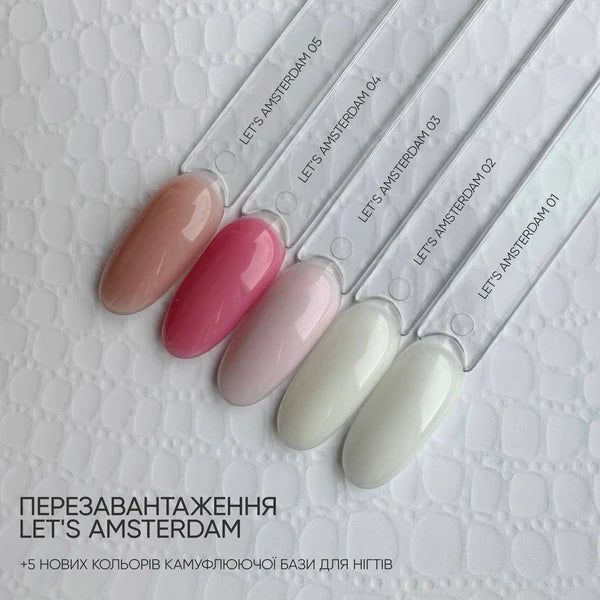 NAILSOFTHEDAY Let's Amsterdam 02: base de camuflaje blanco lechoso para uñas, 10 ml