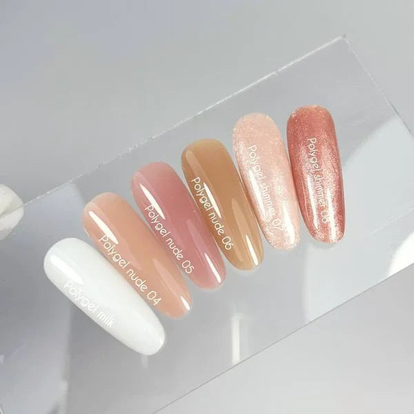 NAILSOFTHEDAY Polygel Milk — Polígel semitransparente en tono lechoso, 30 g