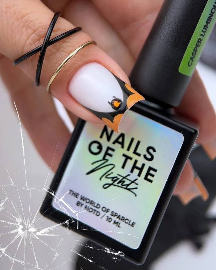 NAILSOFTHENIGHT Casper Luminous Top: un top luminoso que brilla en la oscuridad, 10 ml