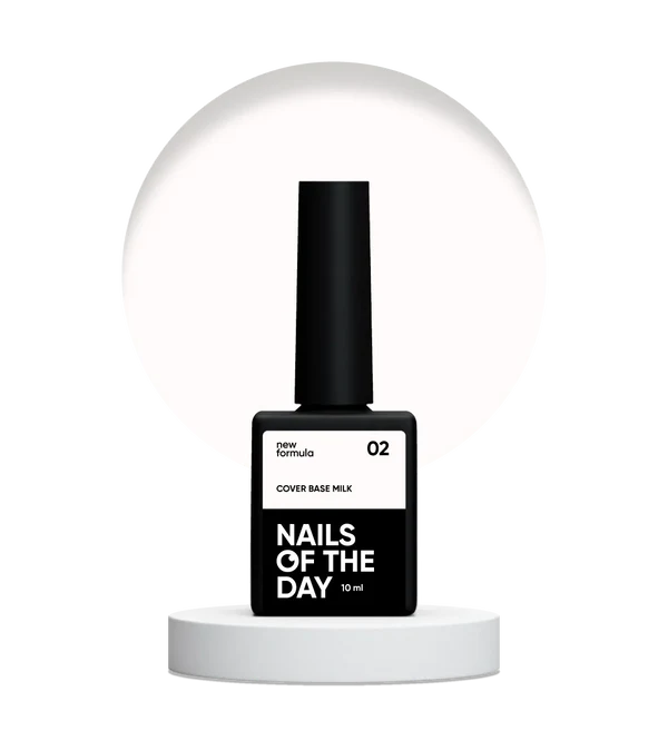 Nailsoftheday Cover base NEW Formula milk 02 - base camuflaje de color leche, 10 ml