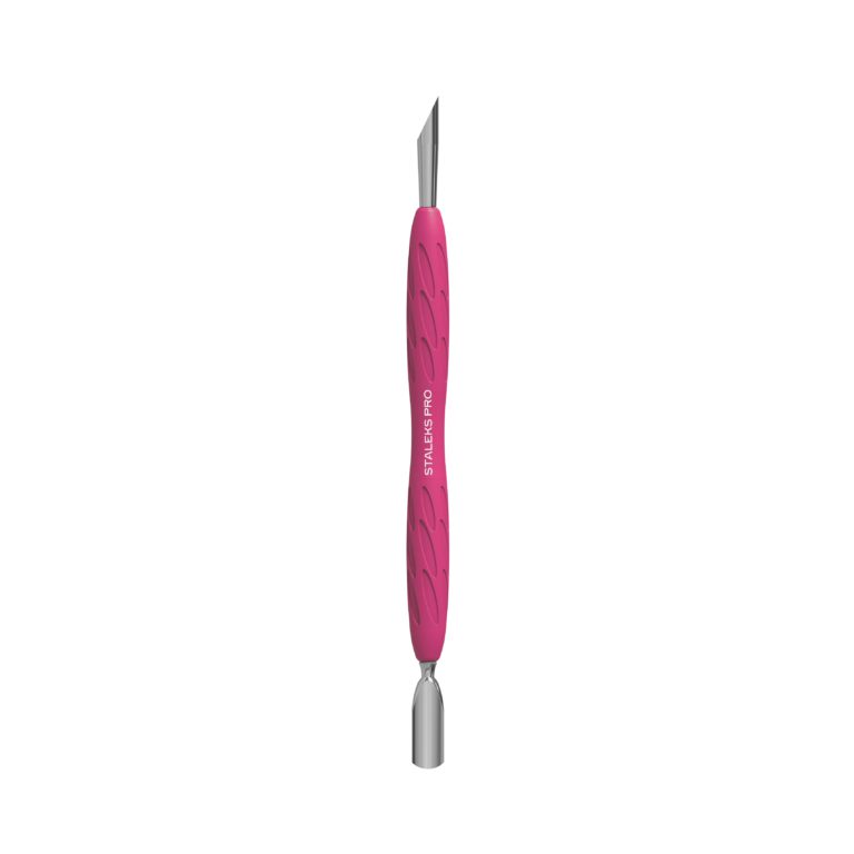 Empujador de manicura Staleks con mango de silicona UNIQ 10 TIPO 2