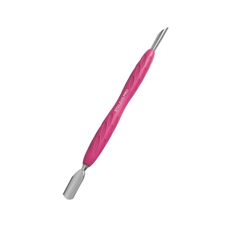 Empujador de manicura Staleks con mango de silicona UNIQ 10 TIPO 2