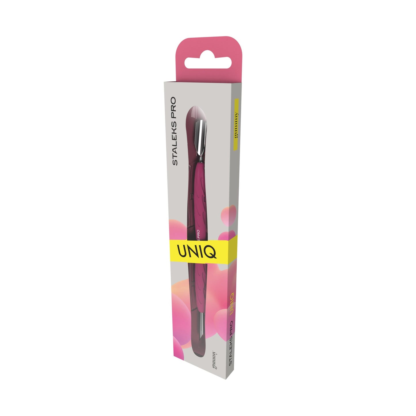 Empujador de manicura Staleks con mango de silicona UNIQ 10 TIPO 2