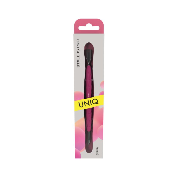 Empujador de manicura Staleks con mango de silicona UNIQ 10 TIPO 2