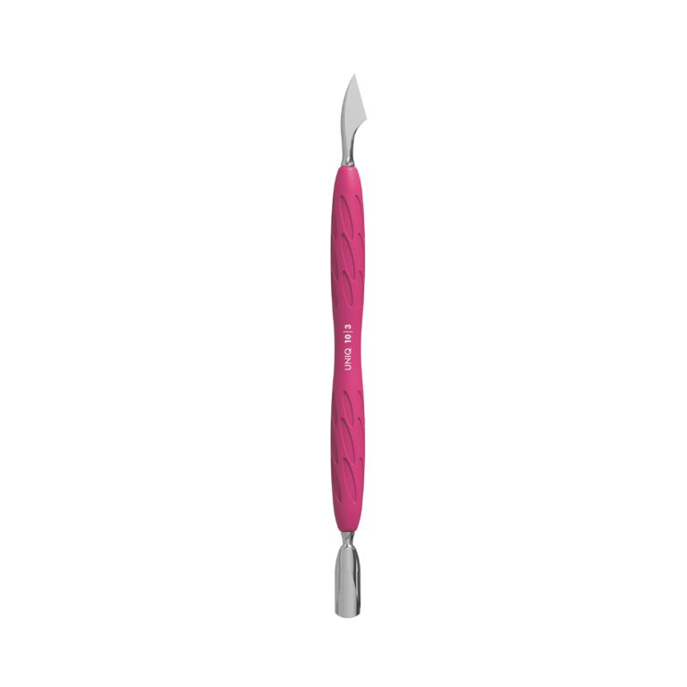 Empujador de manicura Staleks con mango de silicona UNIQ 10 TIPO 3