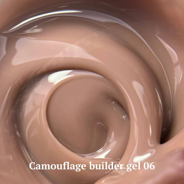 NAILSOFTHEDAY Camouflage builder gel 06 — gel constructor de camuflaje marrón para uñas, 30 g