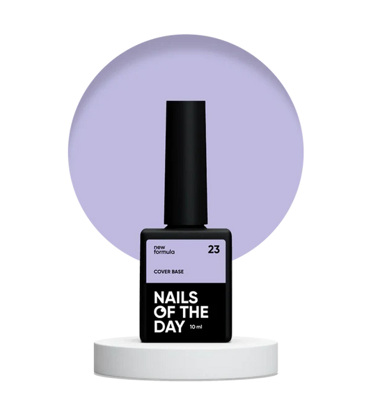 Nailsoftheday Cover base NEW Formula 23 - base camuflaje de color lilа, para uñas, 10 ml