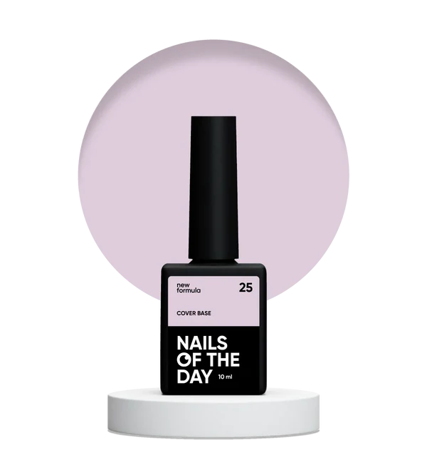 Nailsoftheday Cover base NEW Formula 25 - base camuflaje de color rosa suave, 10 ml