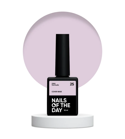 Nailsoftheday Cover base NEW Formula 25 - base camuflaje de color rosa suave, 10 ml