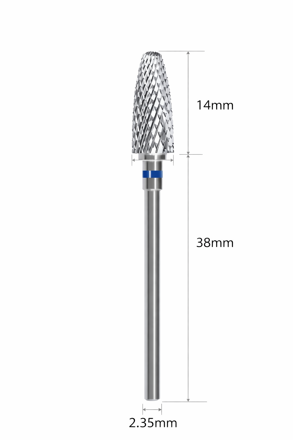 Fresa de tungsteno forma maíz – Grano medio (6 mm / 14 mm)