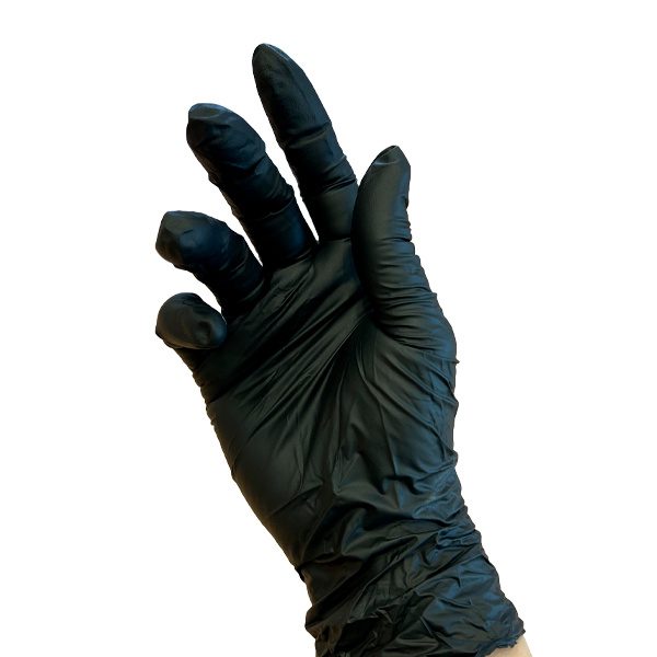 Guantes de Nitrilo sin polvo color negro