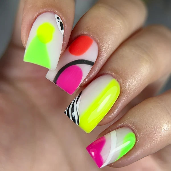 NAILSOFTHEDAY Let's Special Lemon: un esmalte semipermanente especial de limón neón que se superpone en una capa, 10 ml
