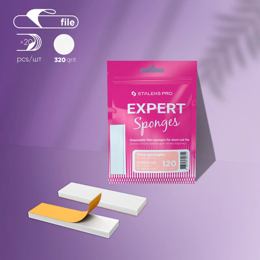 Staleks Limas-esponjas desechables EXPERT 51 grano 120 (20 uds.)