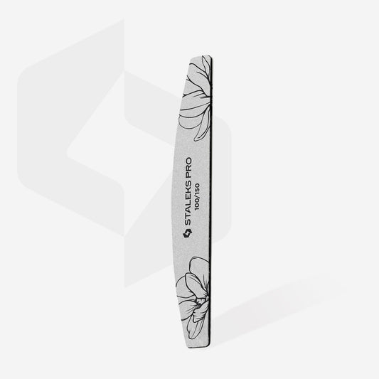 Staleks Lima mineral para uñas EXPERT 40 de media luna, grano 100/150 (25 uds.)